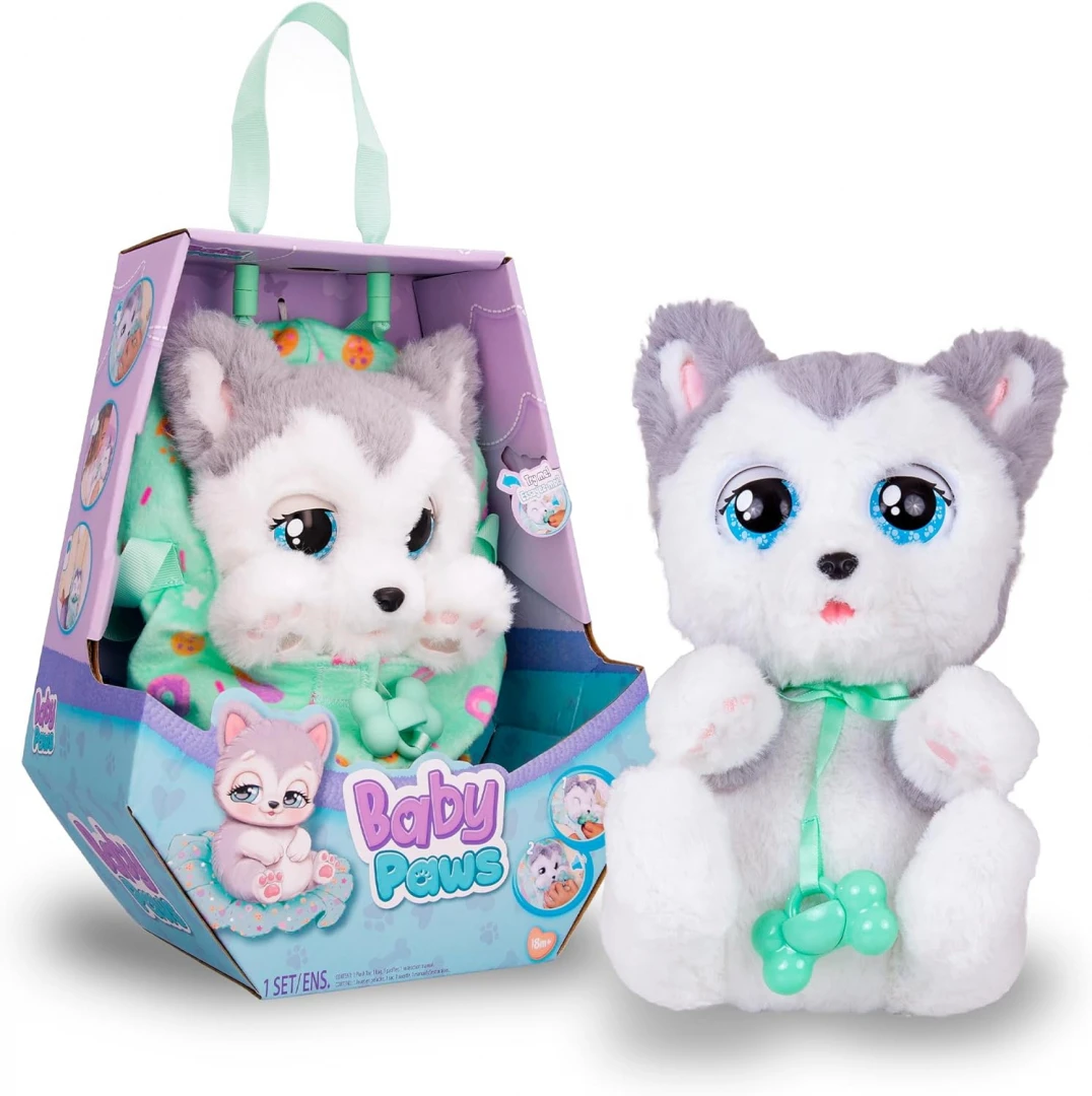 Baby Paws Husky Plush Toy – 23 cm