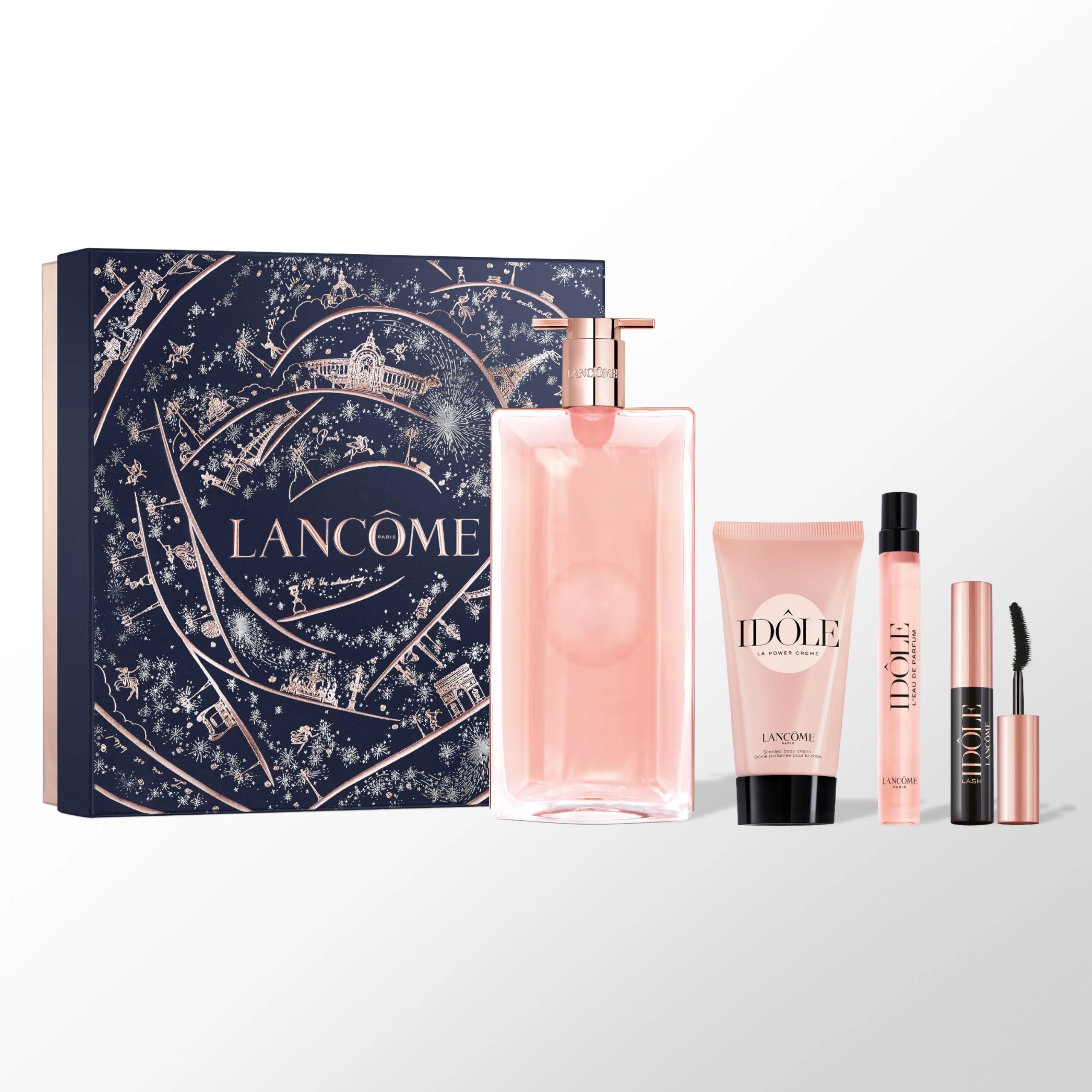 LANCOME IDOLE (L) SET EDP 100ML+BL50+EDP 10ML+MASCARA 2.5ML PERFUMES