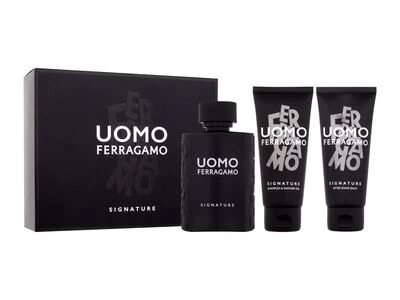 S.F FERRAGAMO UOMO SIGNATURE MEN SET EDP 100ML+SG 100ML+AS 100ML PERFUMES