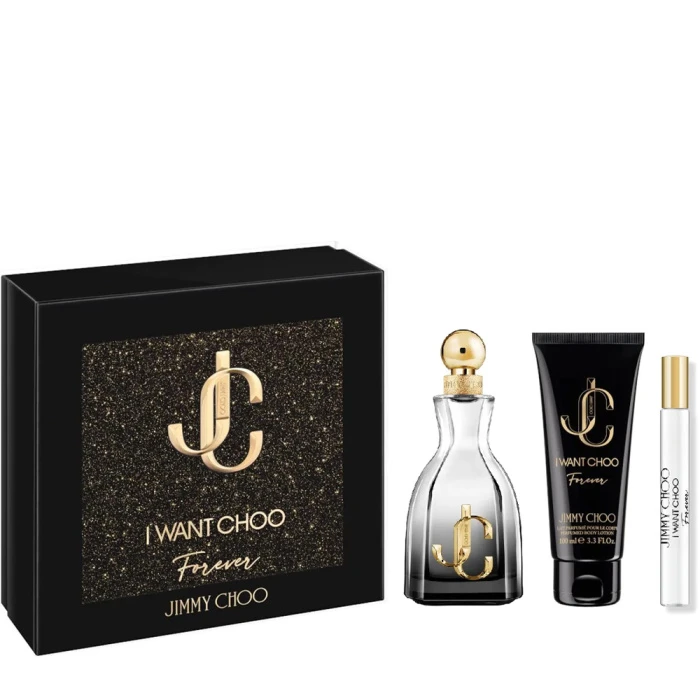 JIMMY CHOO I WANT CHOO FOR (L) SET EDP 100+7.5+100ML PERFUMES