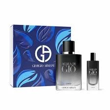 GIORGIO ARMANI ACQUA DI GIO SET (M) PARFUM 100ML + 15ML (BLUE BOX) PERFUMES