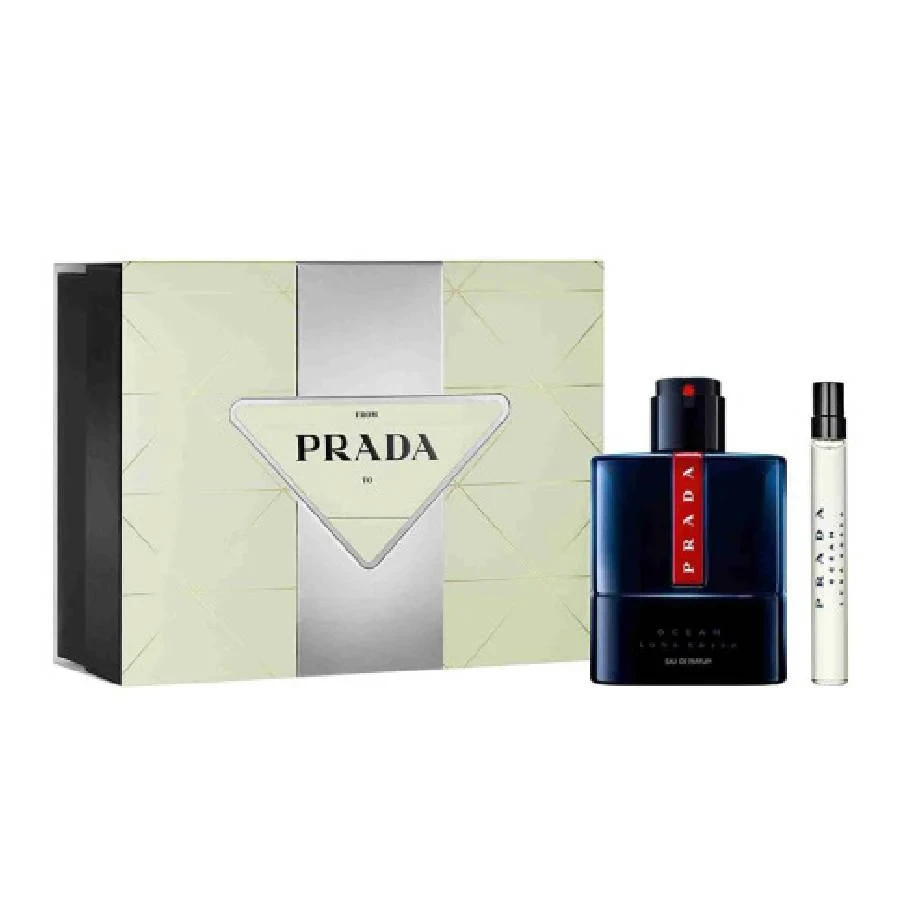 PRADA LUNA ROSSA OCEAN (M) EDP 100ML+ EDP 10ML TRAVEL SET PERFUMES