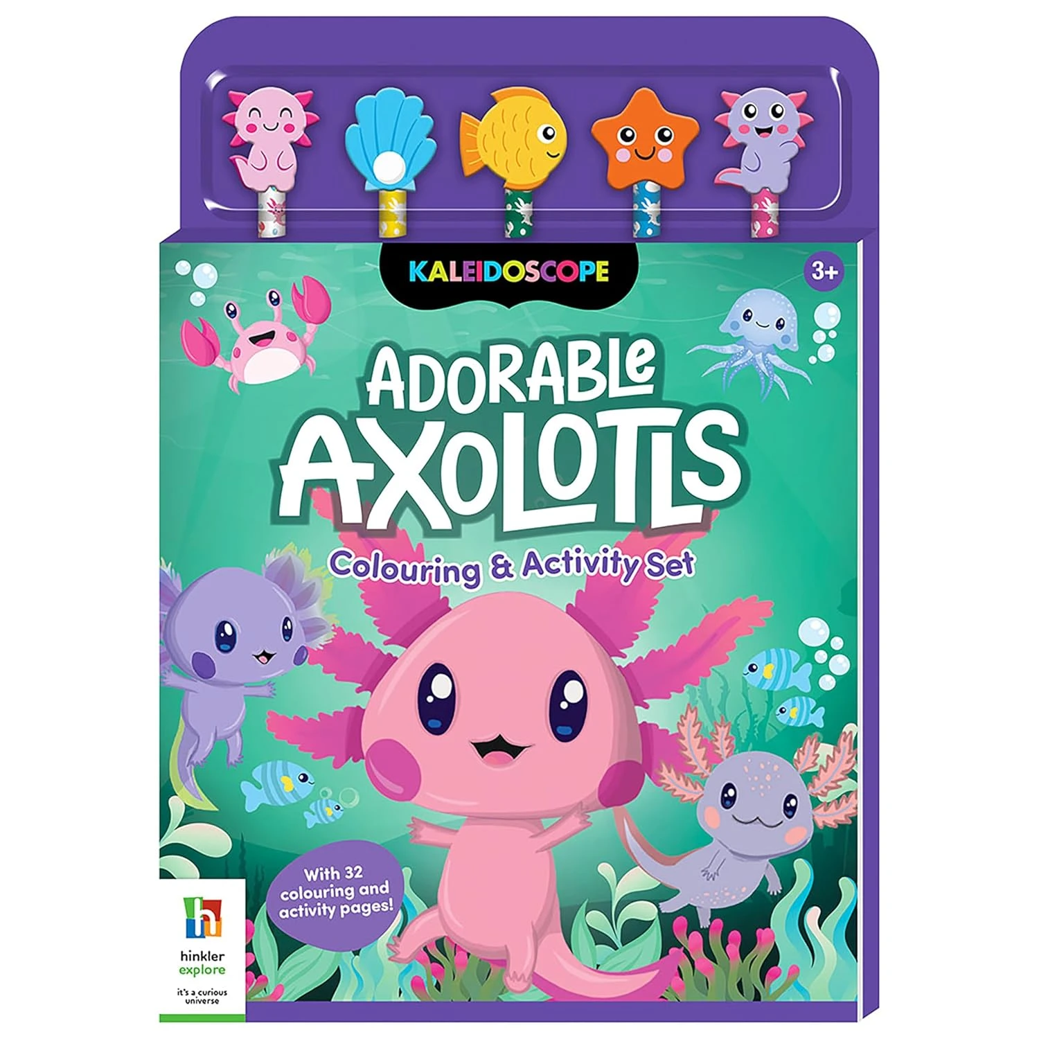 Adorable Axolotls Colouring and Activity Set