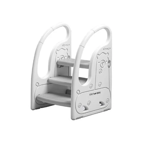 Safe 3 Step Stool for Kids – Grey