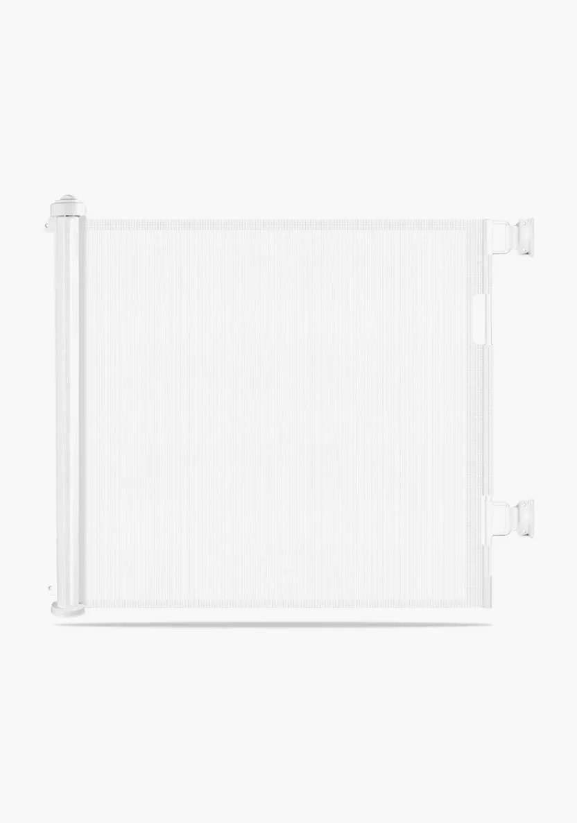 Baby Safe Retractable Mesh Gate - White