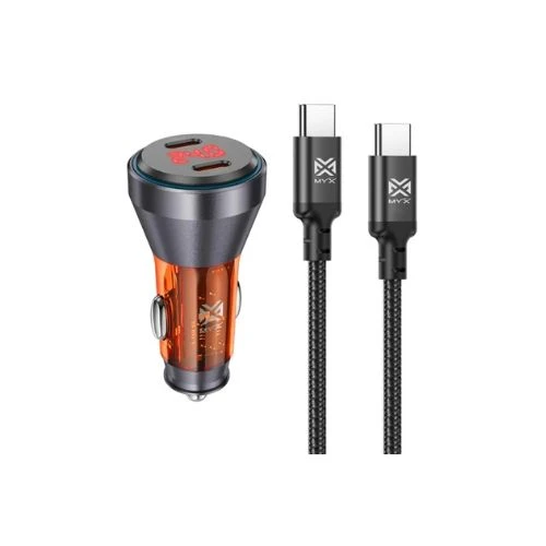 My 60W Car Charger – Dual USB Port Fast Charging Adapter for Car