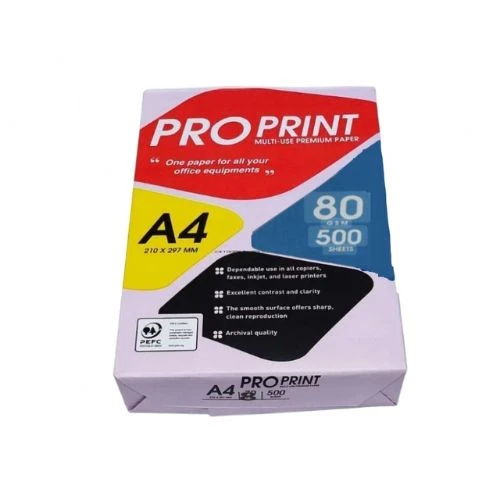 PRO PRINT MULTICOPY PAPER A4 80gsm.