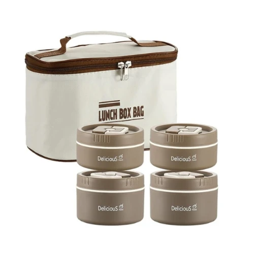 Stainless Steel Lunch box 2*600ml + 2*400ml