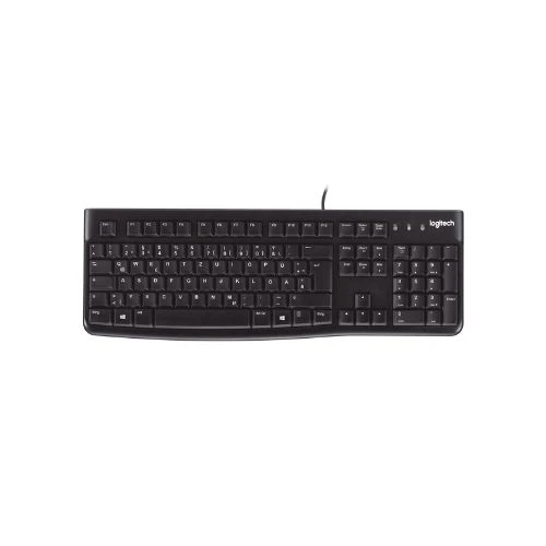 Logitech K120 Wired Keyboard Arabic/English – Spill-Resistant & Durable – 920-002495