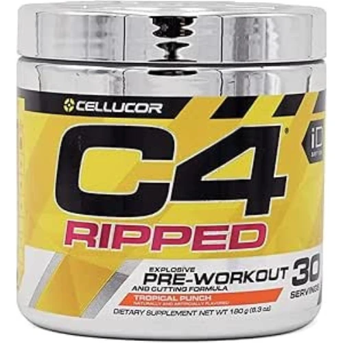 Cellucor, C4 Ripped Pre Workout Powder, Tropical Punch, 30 Serving