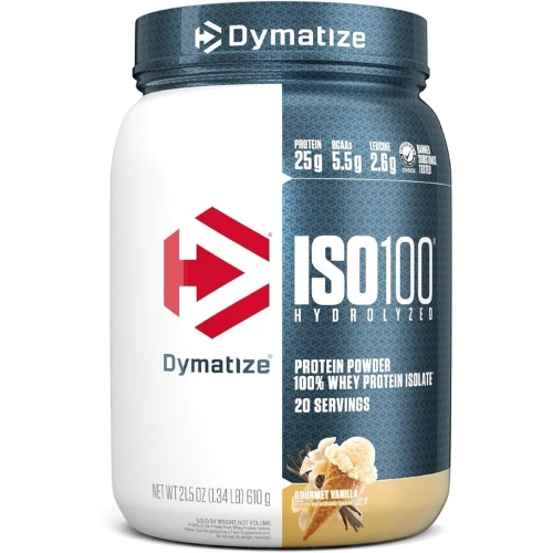 Dymatize, ISO 100 Hydrolyzed Whey Protein Isolate, 20 Servings