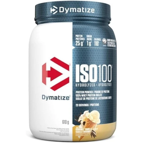 Dymatize ISO 100 Whey Protein – Gourmet Vanilla – 20 Servings (610g)