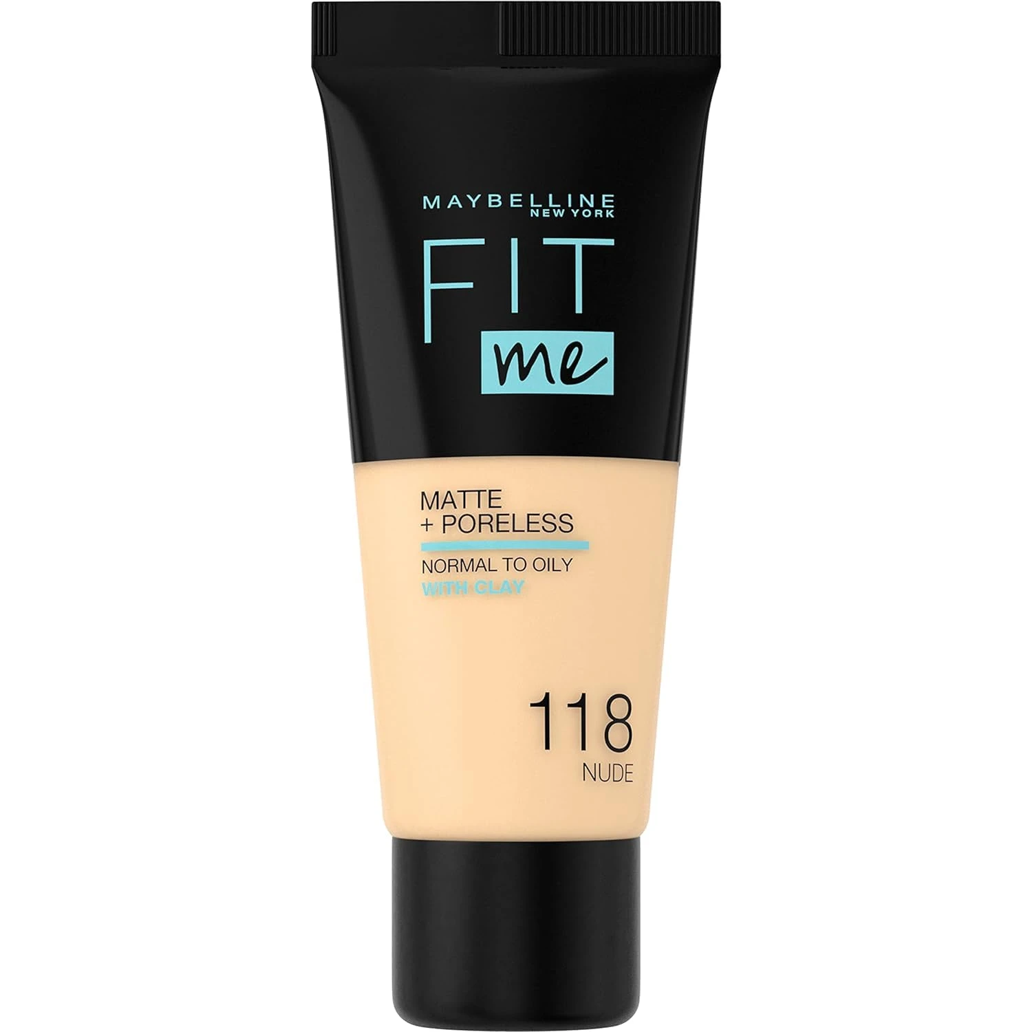 Maybelline New York Fit Me Matte & Poreless Foundation 118 Light Beige 30ml